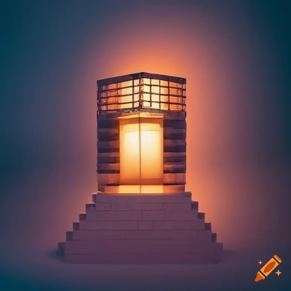 Basic blockbuilding video game origins on Craiyon