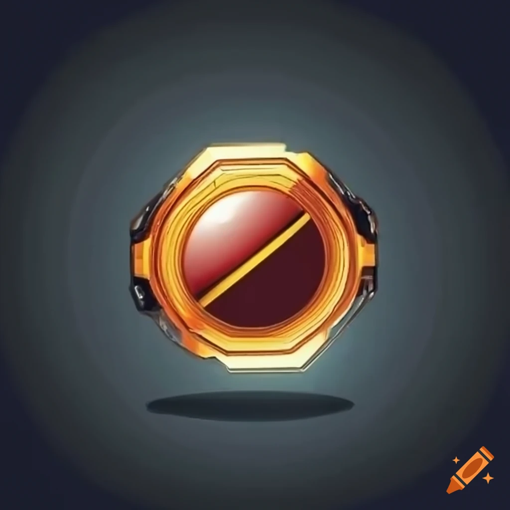 futuristic robotic medal design