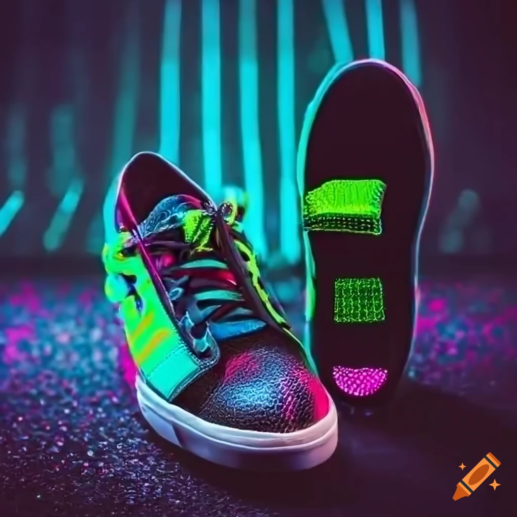 Led Sneakers For Kids Light Up Blue Shiny | Led Light Shoes