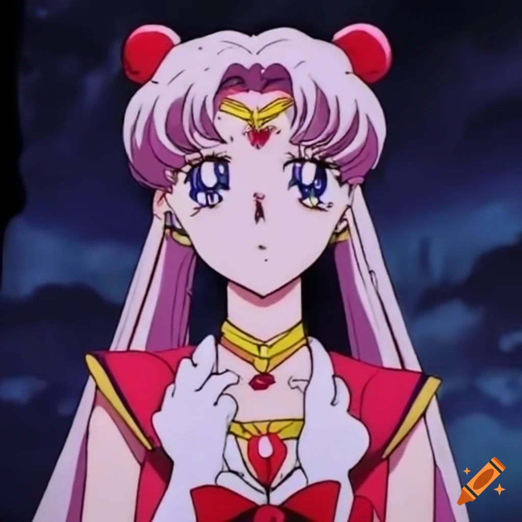 Thoughtful sailor moon character