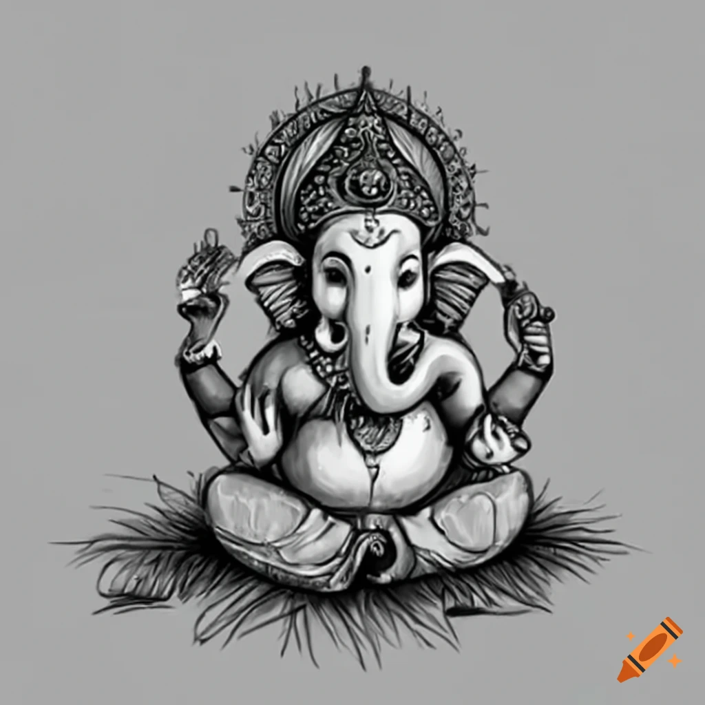 Anime Sketch Of Lord Ganesh Photos: Simple Pencil Drawing Ganpati Picture,  – Drawing Art Gallery | Vaibhavi – Westminster Level 6