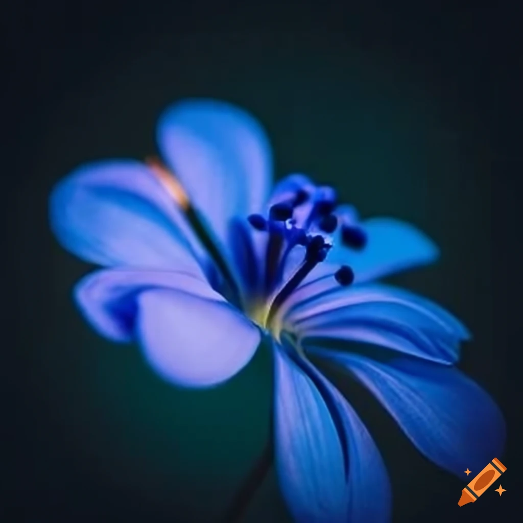 blue flower macro close-up