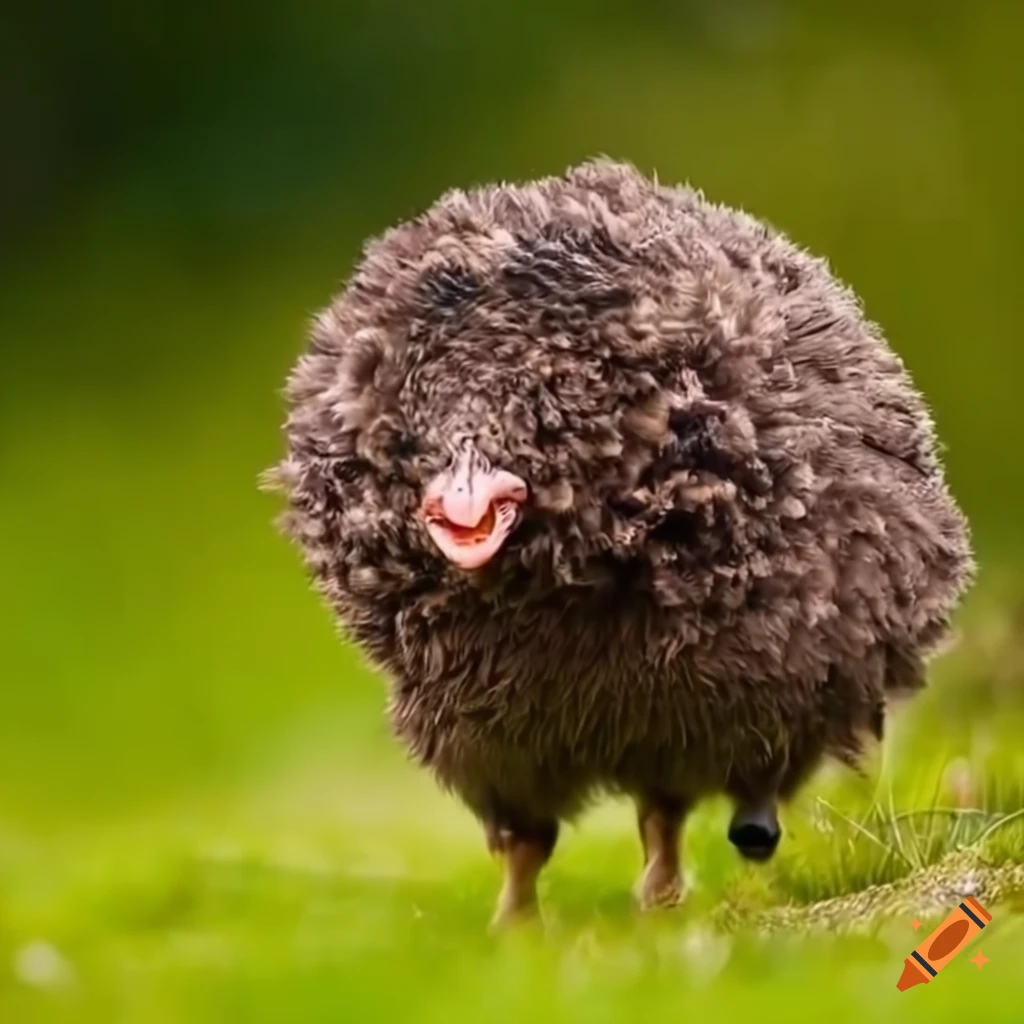Wild haggis in scottish countryside on Craiyon