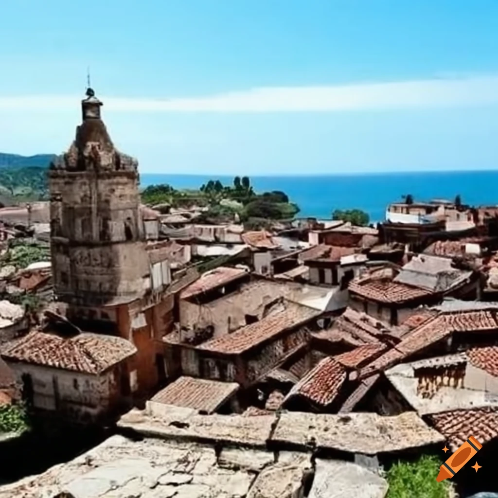 ciudad colonial costera en el siglo XVI