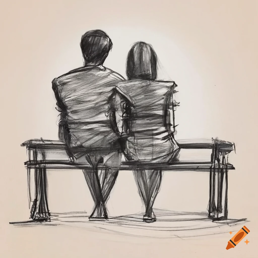 Cinema Kiss - Love Art Illustration Romance Lovers Relationship Couple  Drawing Kiss Movie