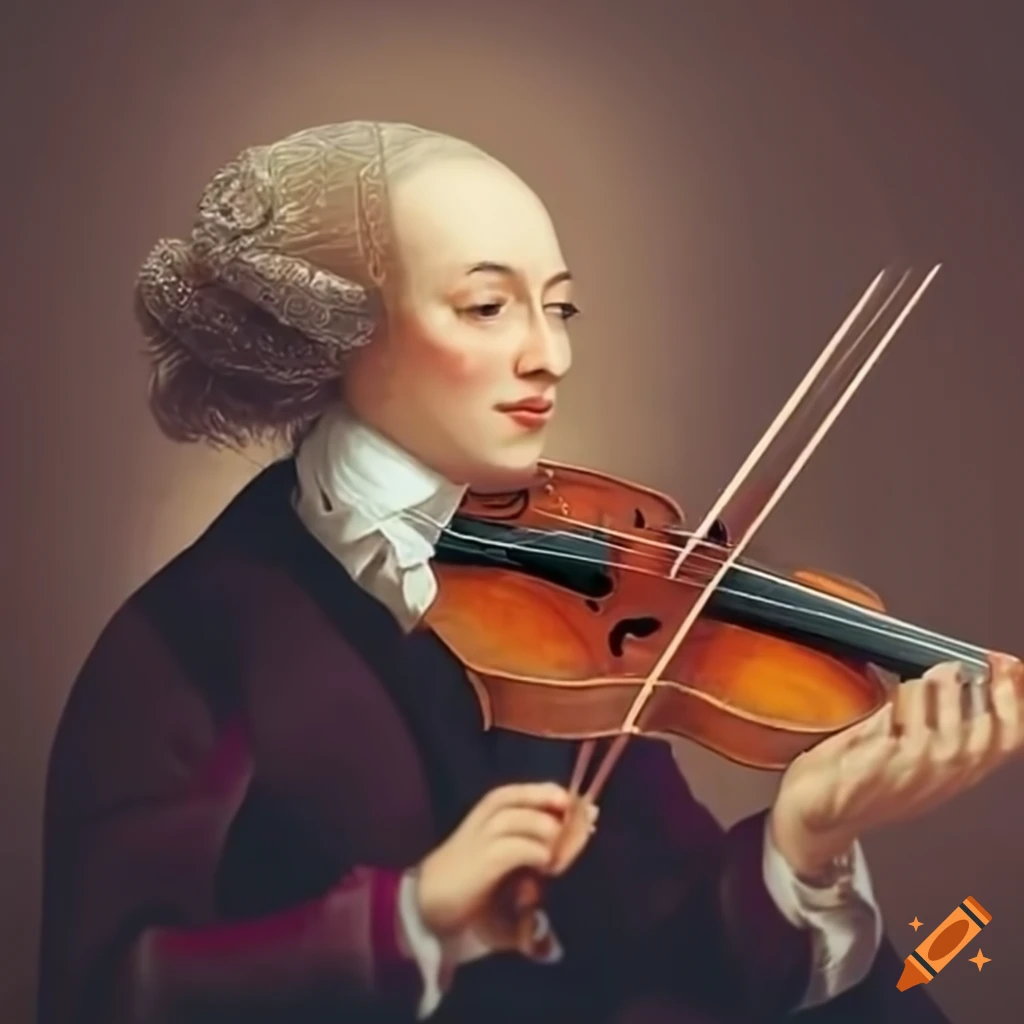 Vivaldi playing the violin