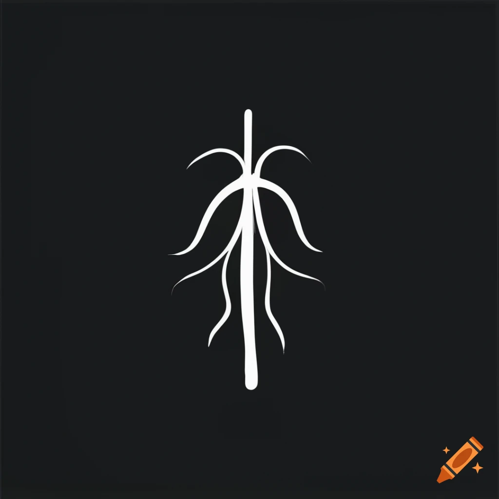 simplified logo design of human veins