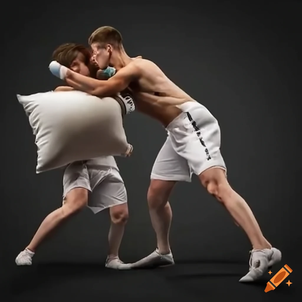 Olympic pillow fighting competition on Craiyon