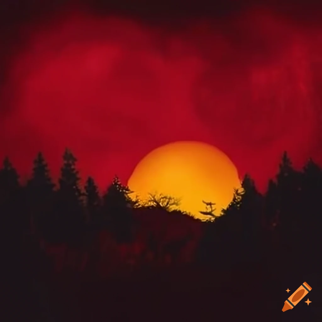 cozy red country night
