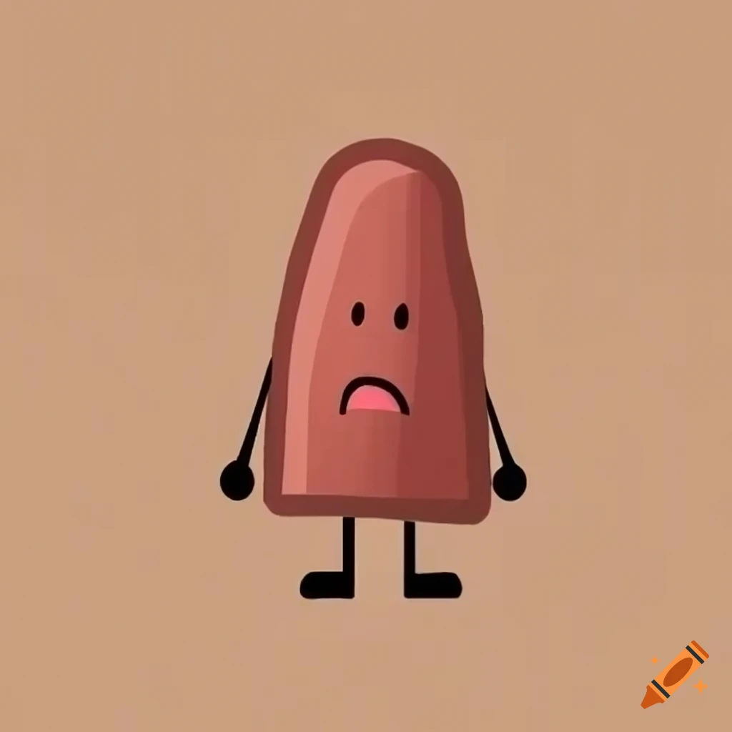 Cartoon character blocky from battle for dream island