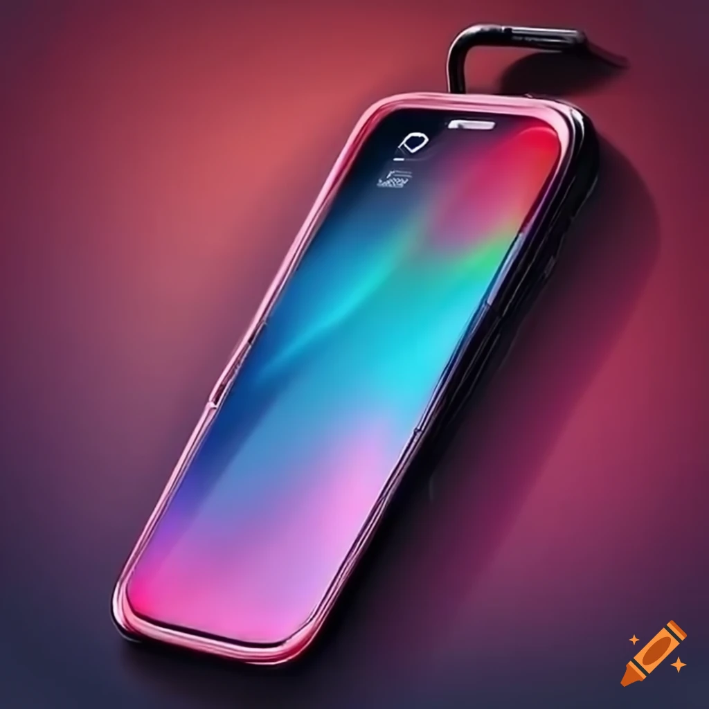 Android phone with northern lights background