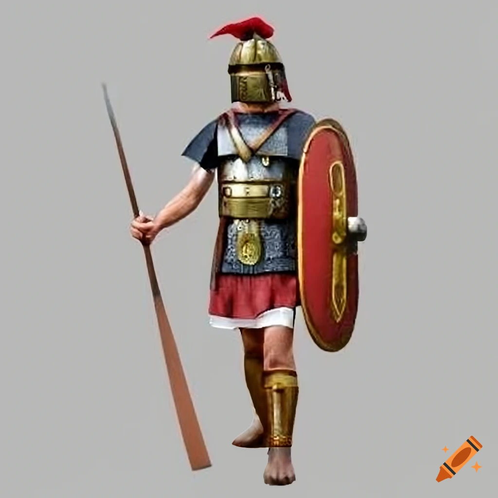 Png of a roman soldier on Craiyon