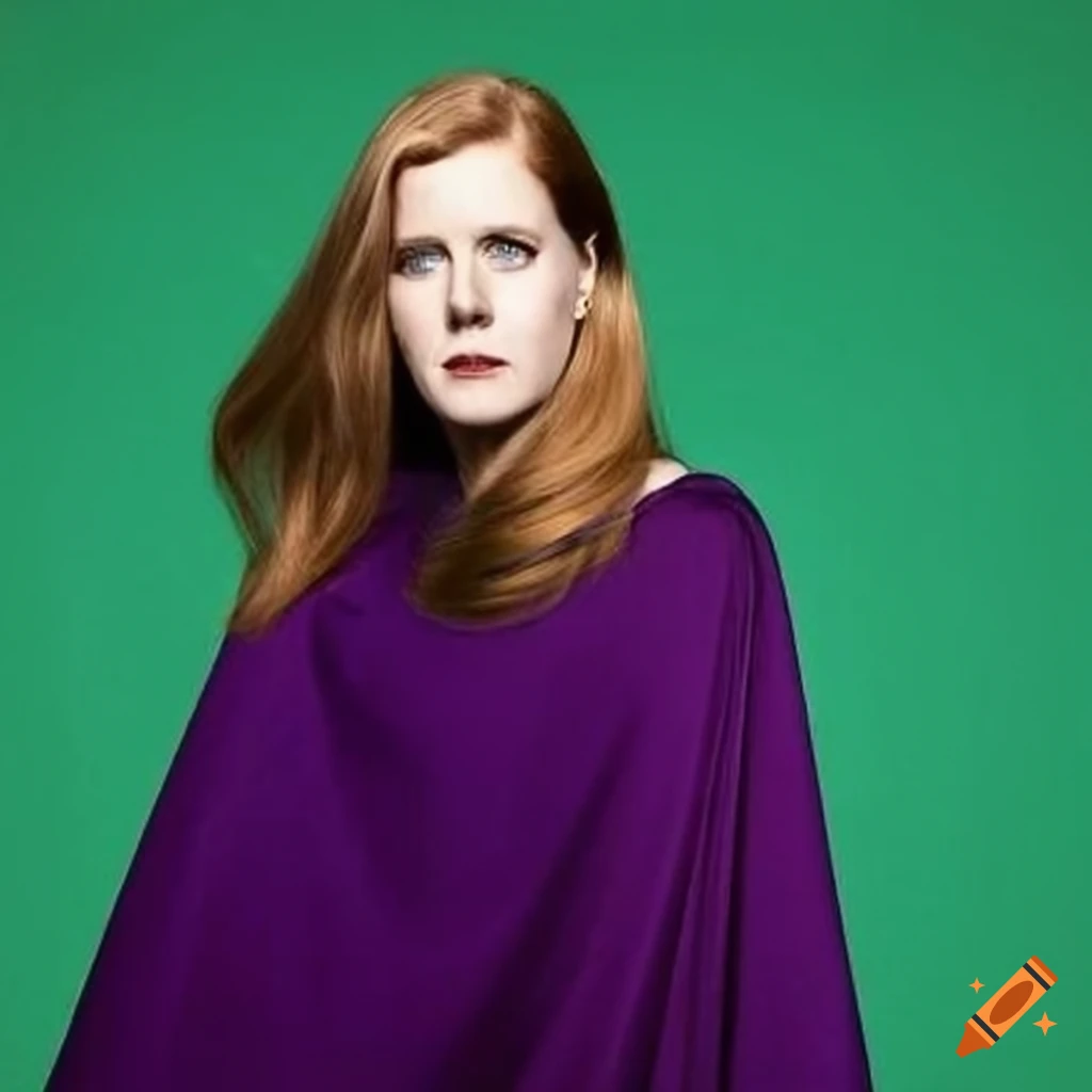 Amy Adams getting her hair trimmed by a stylist