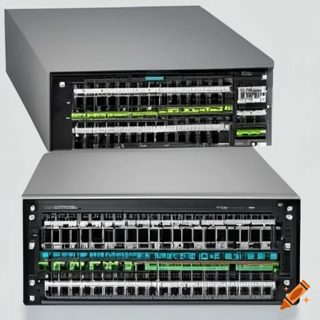 Illustration of server switch on Craiyon