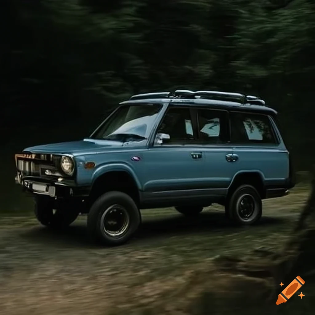 Mitsubishi SUV conquering rough terrain