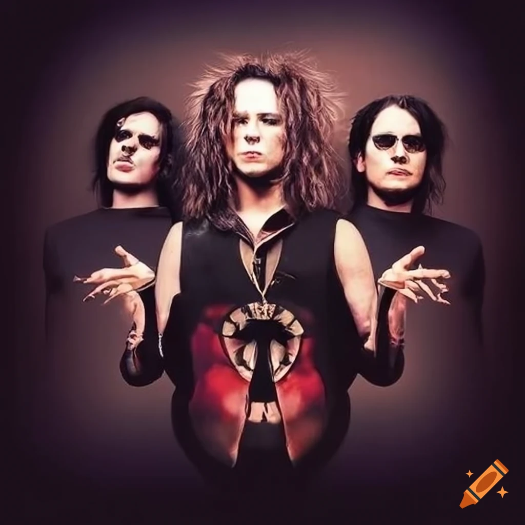 poster of a power rock band trio show