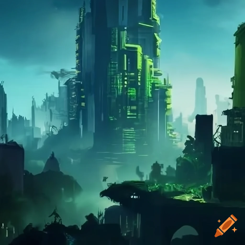 sci-fi-city-in-a-jungle-setting