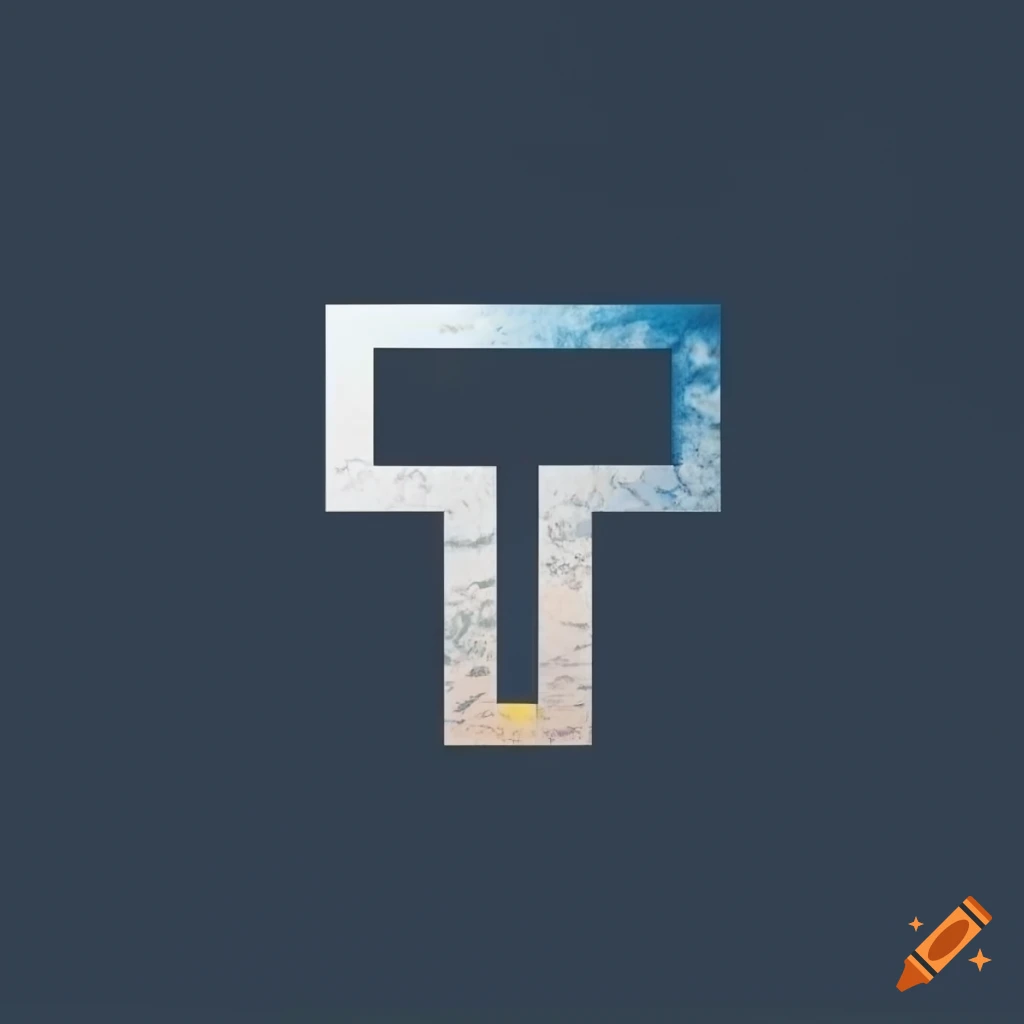 Creative letter t and v logo Royalty Free Vector Image