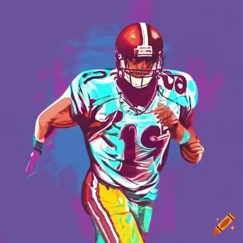 Mike Williams Shadow With Football And Shirt Number 19 mike-williams-shadow-with-football-and-shirt-number-19
