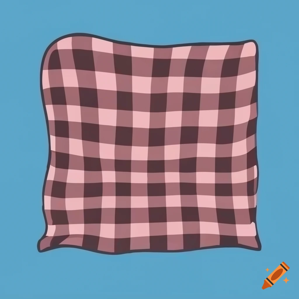 checkered blanket vector art