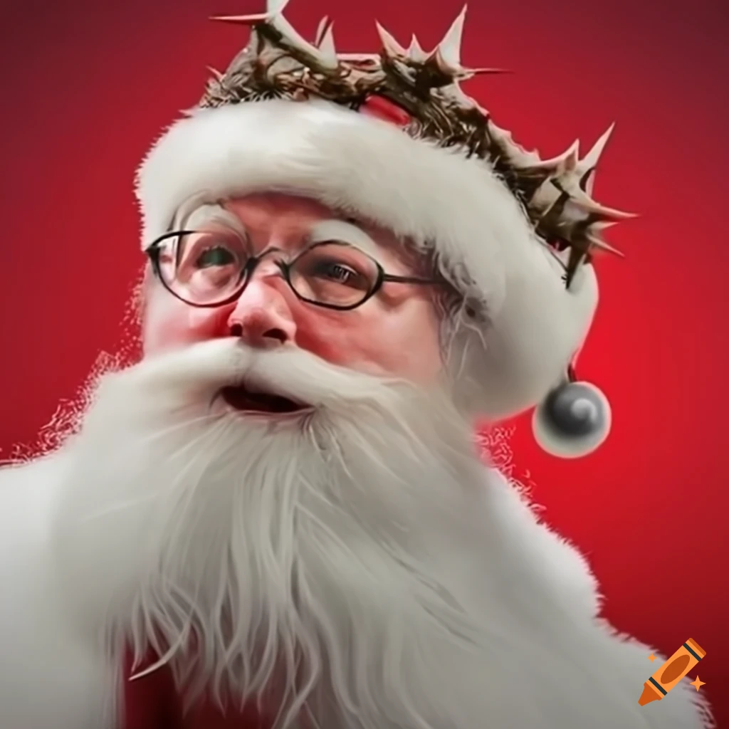 Santa Claus With Crown Of Thorns On Craiyon santa-claus-with-crown-of-thorns-on-craiyon