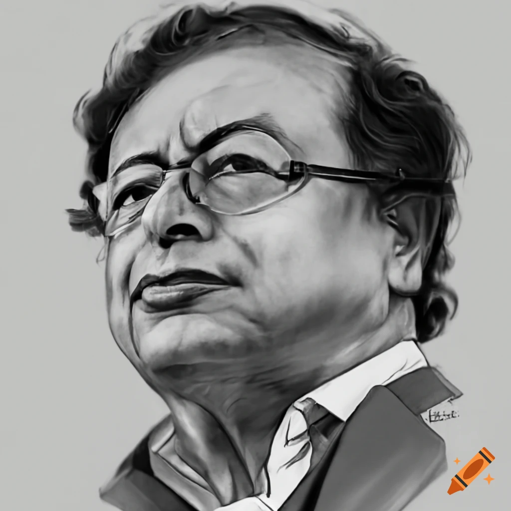 caricature of President Petro