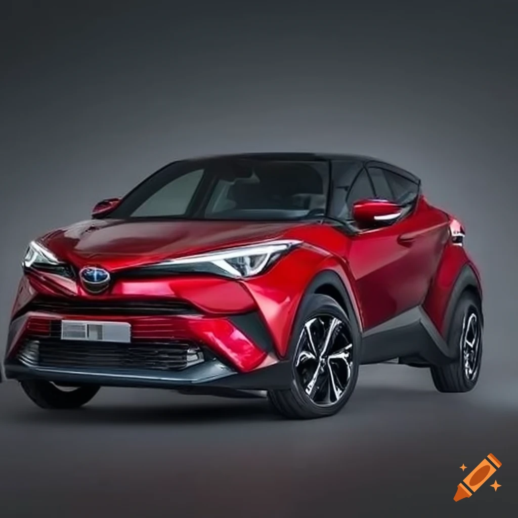 Red toyota chr car photo on Craiyon