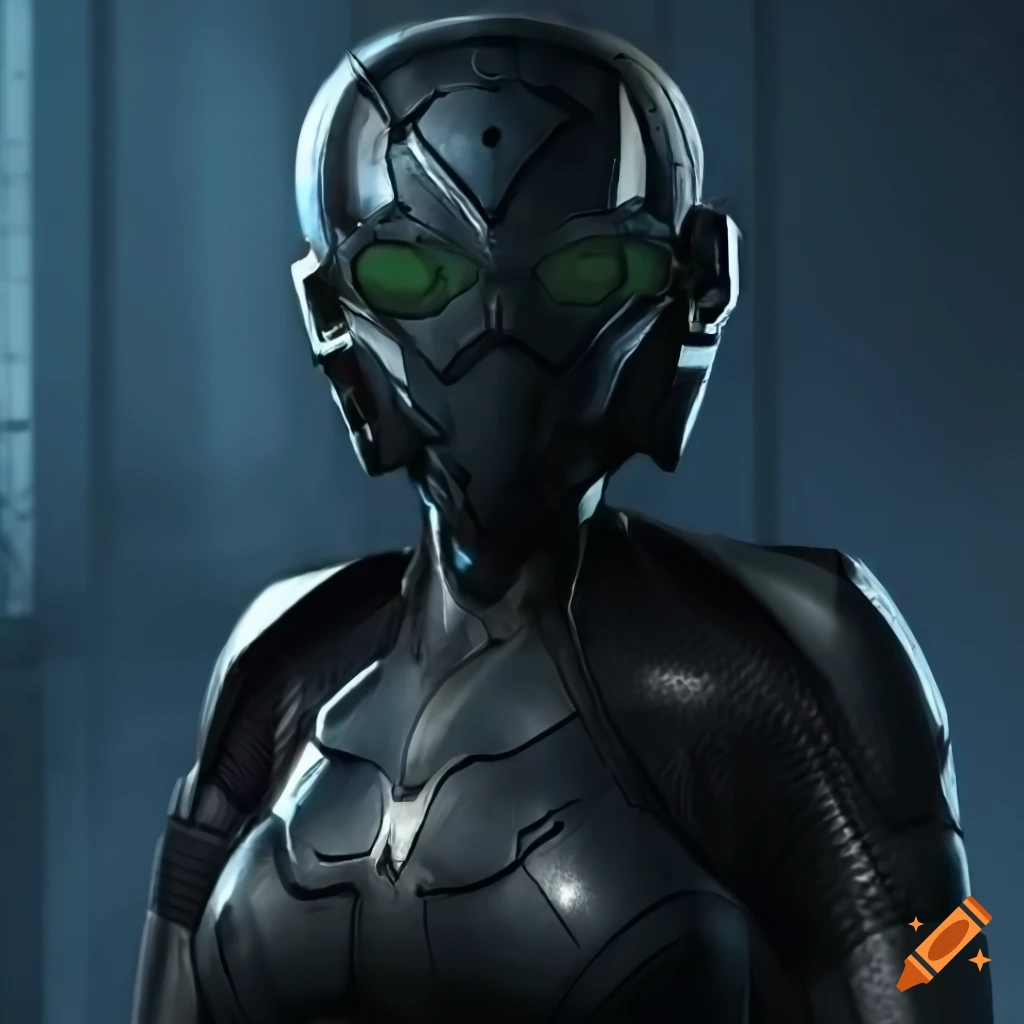 Women's Cybernetic Warrior Bodysuit - Sci-Fi Chrome Armor Cosplay Costume, Futuristic Jumpsuit