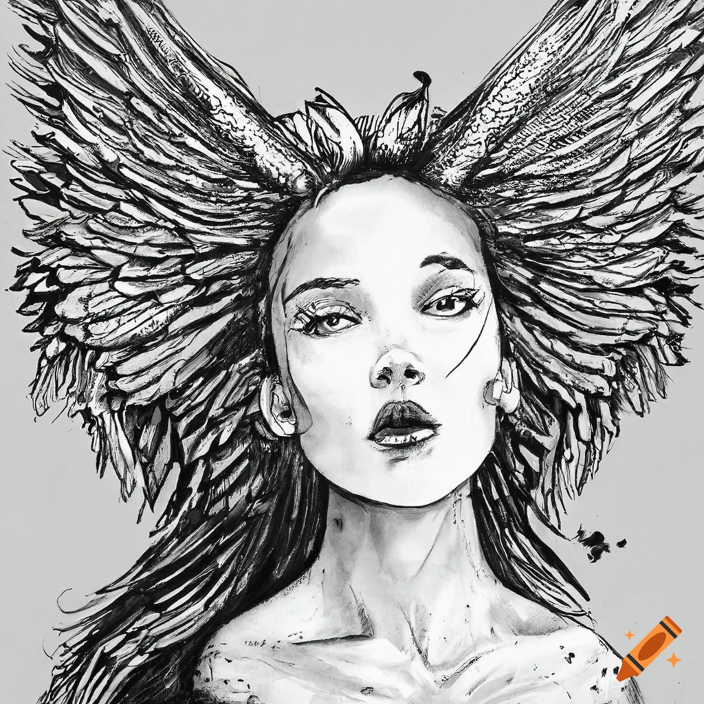 How to draw a sad Angel|| Sad girl drawing with wings ||Sad angel drawing -  YouTube