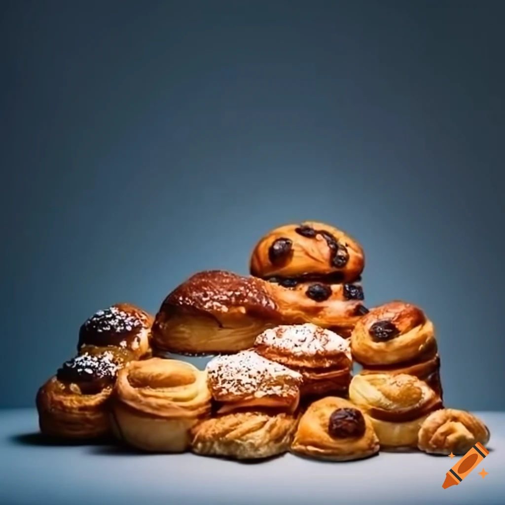 assortment of freshly baked pastries