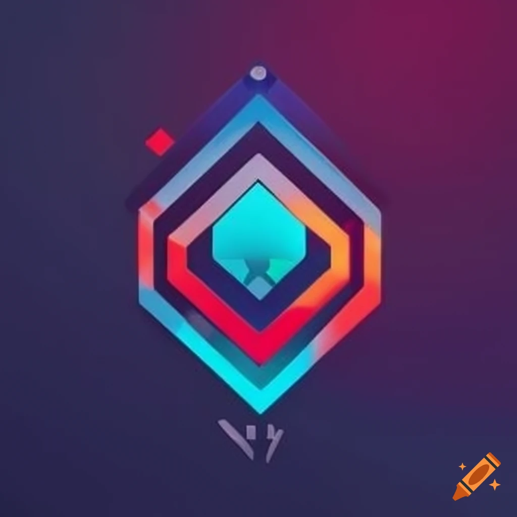 Modern and sleek gaming organization logo on craiyon