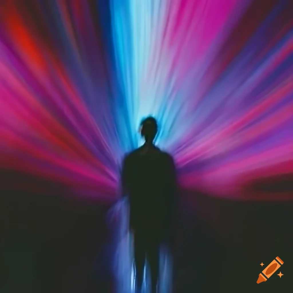 man-standing-in-a-crowd-of-blurred-people