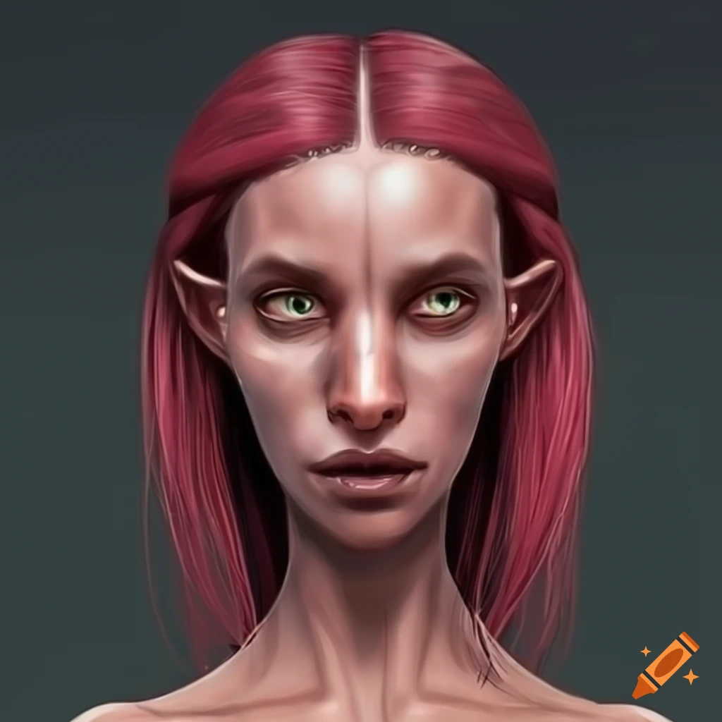 Artistic Depiction Of An Alien Humanoid Woman 