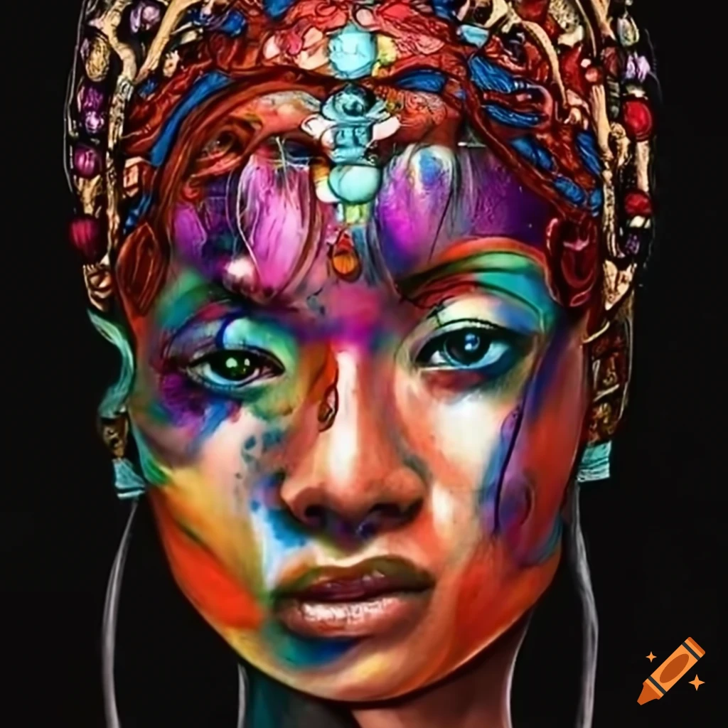 artistic depiction of transformative beauty