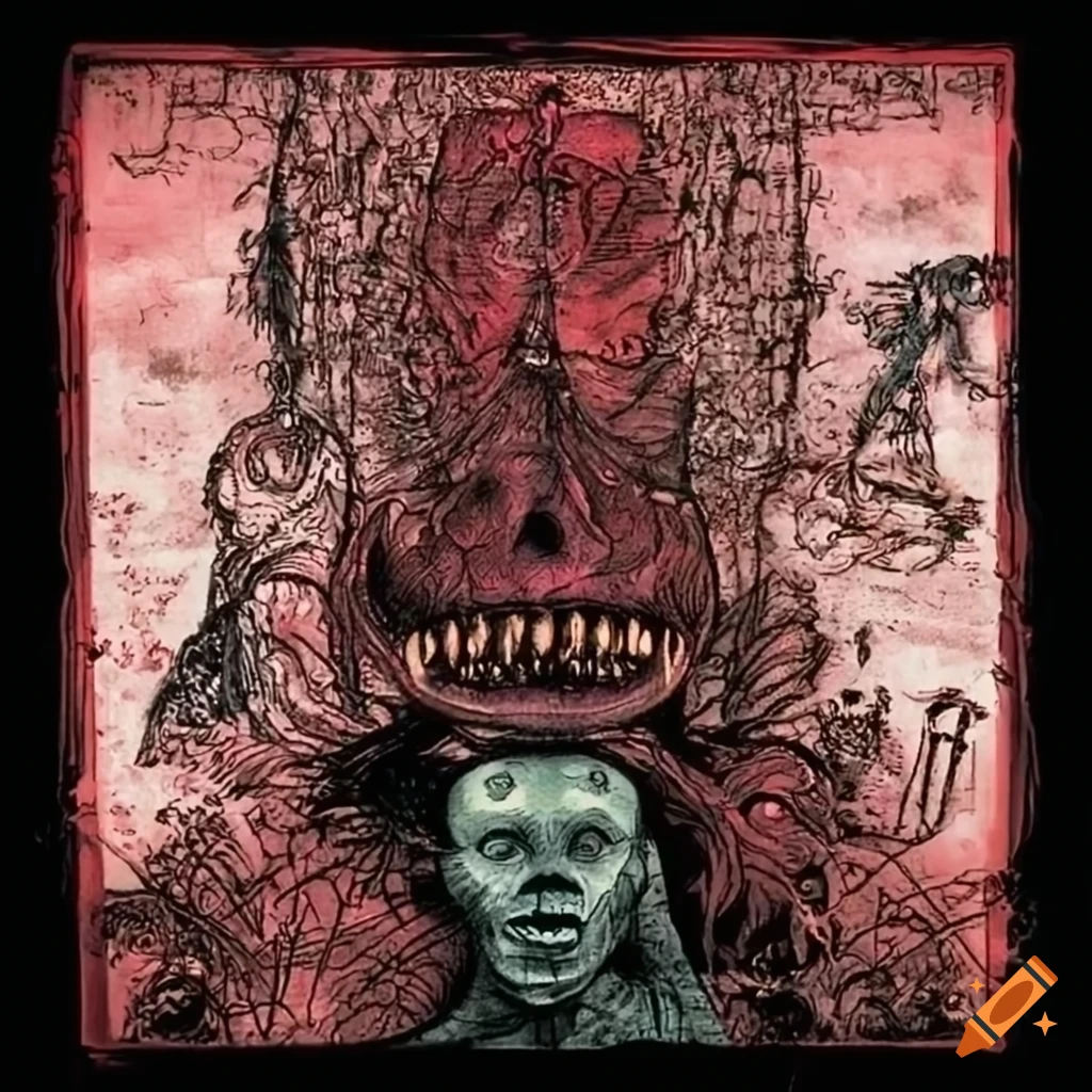 Poster for the cerebral horror film "kew gardens" on Craiyon