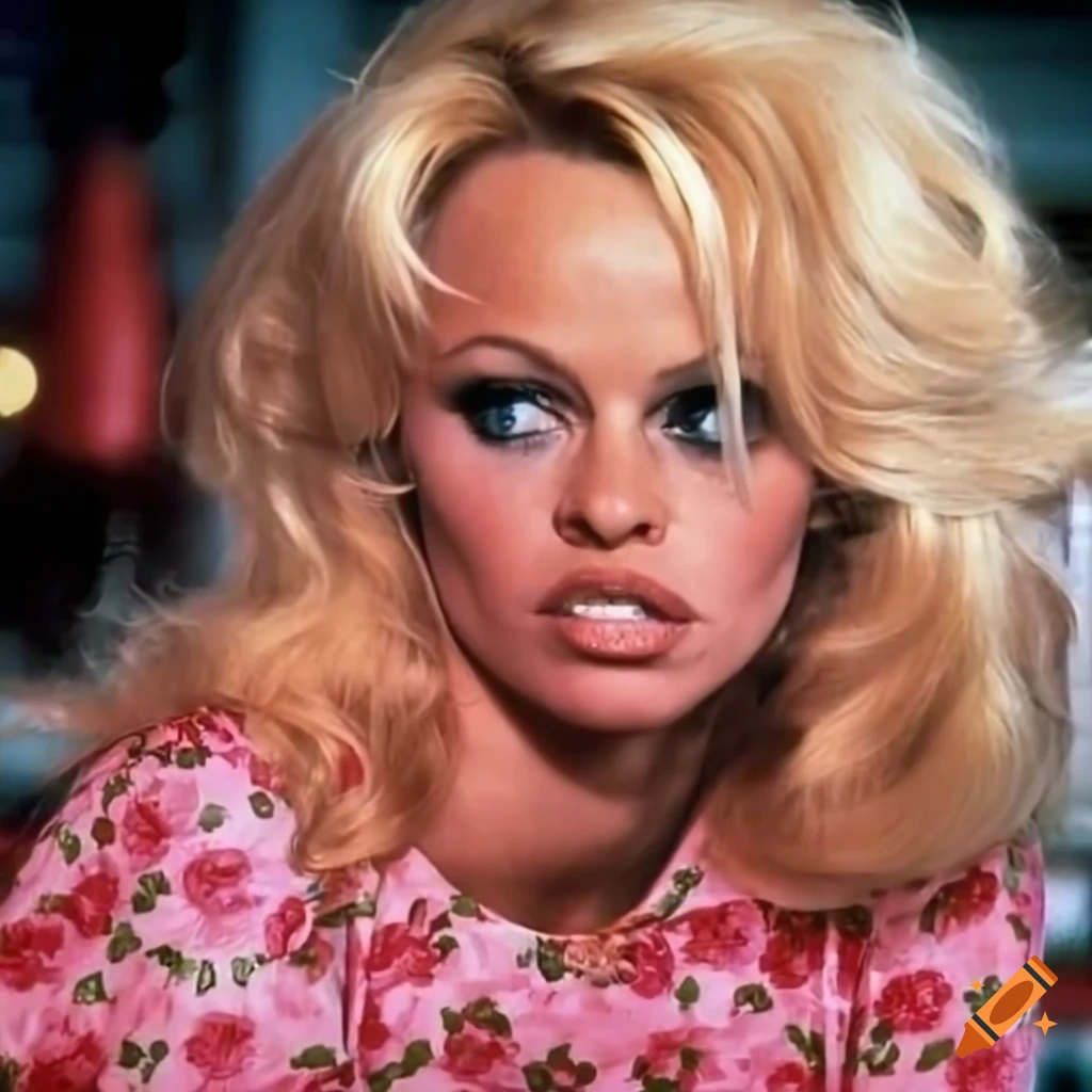 Pamela Anderson In A Retro Diner On Craiyon