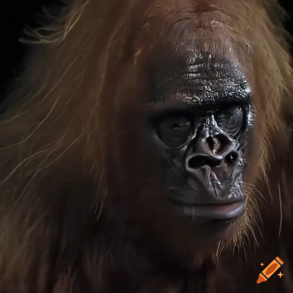 trailcam footage of a bigfoot in a swamp at night