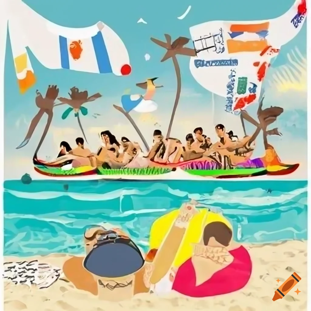 Beach Party Event Poster On Craiyon