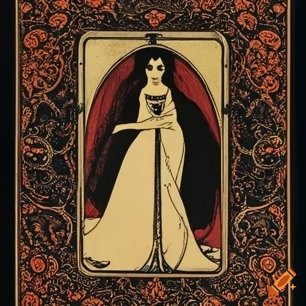 Aubrey Beardsley tarot card