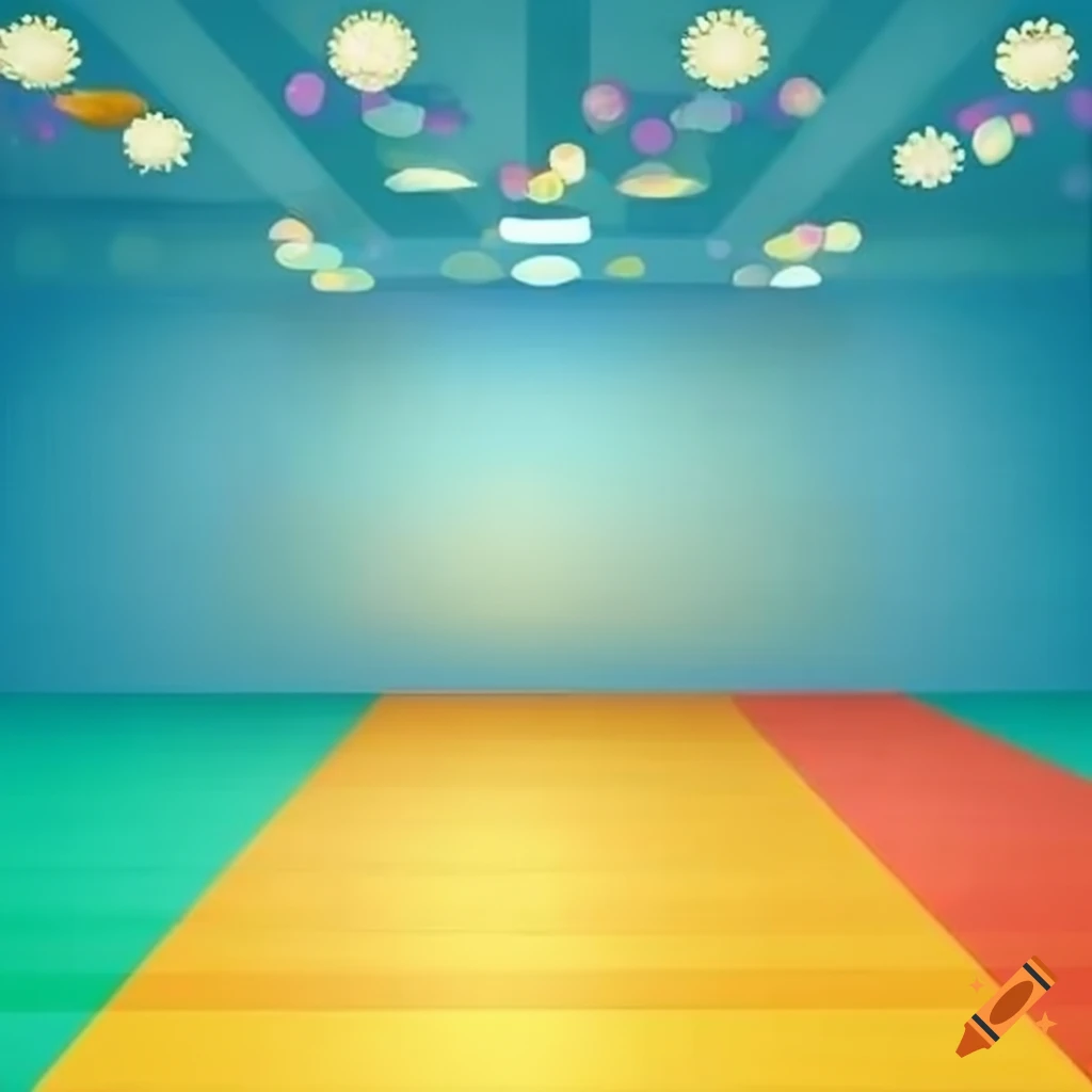 sparkly school floor under sunny sky