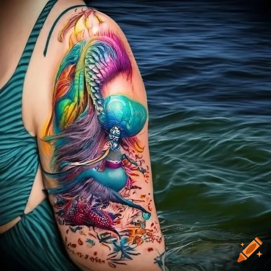 Thigh mermaid tattoo🧜 | Gallery posted by Ing Tattoo | Lemon8