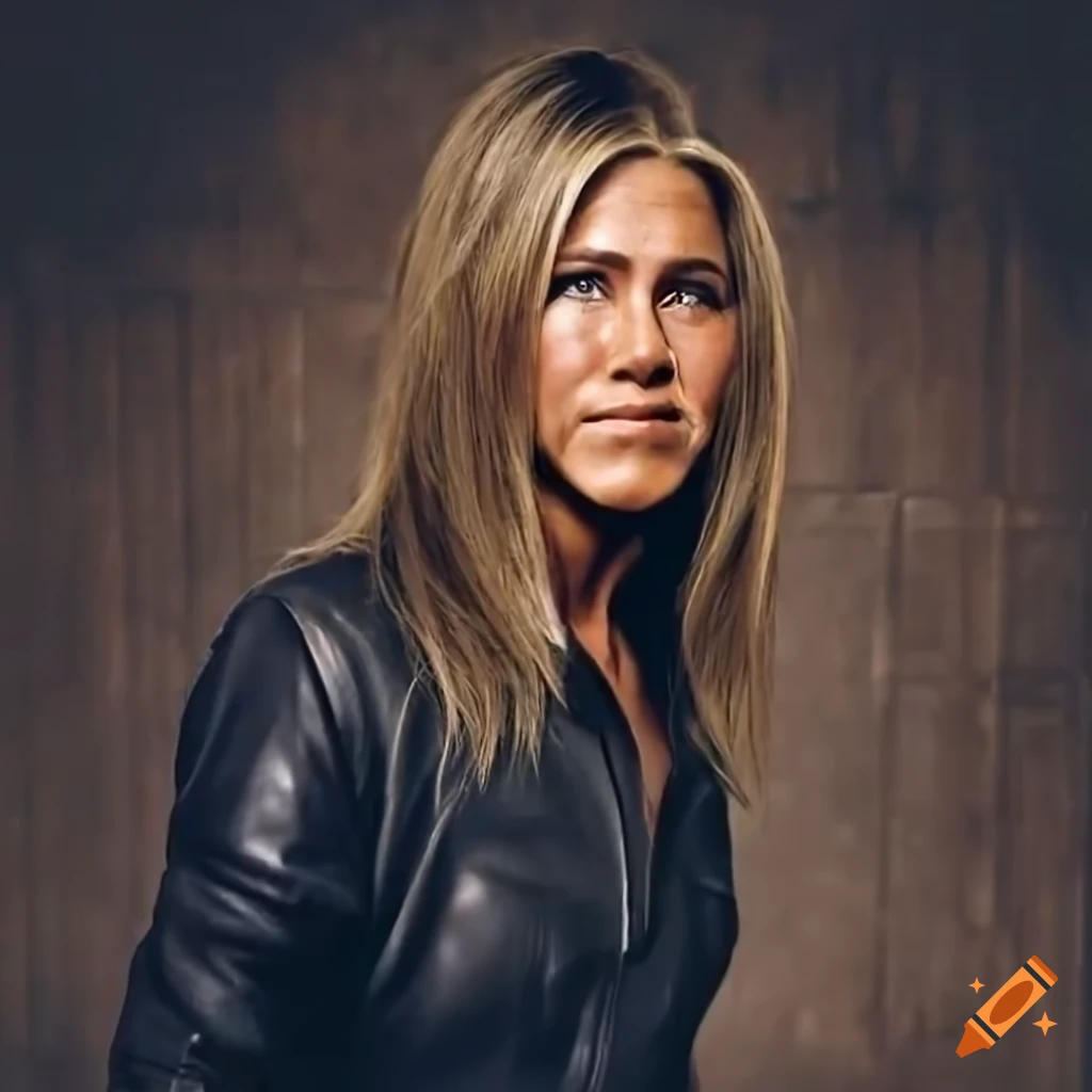 hyperrealistic photograph of Jennifer Aniston as a young hiker