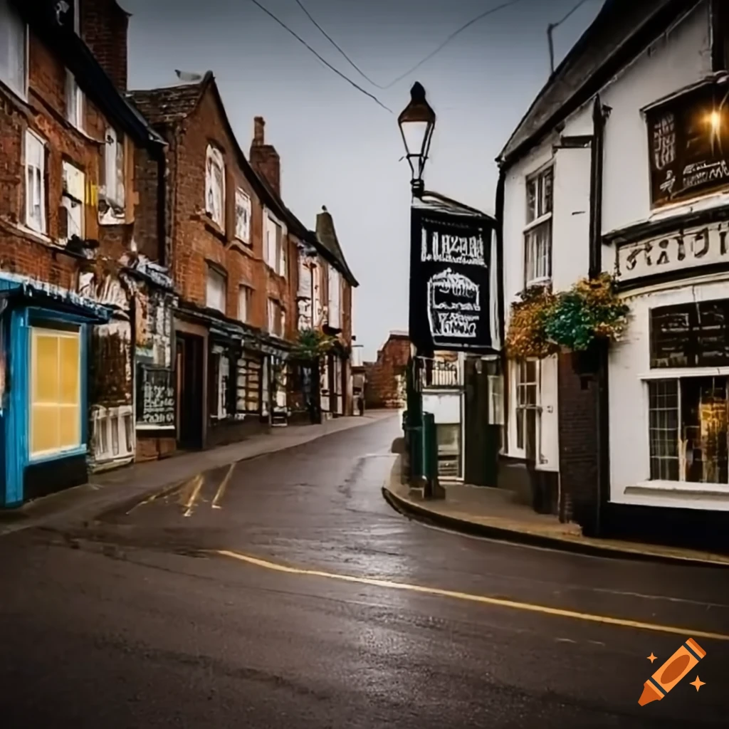 picture of a quaint country side shopping strip