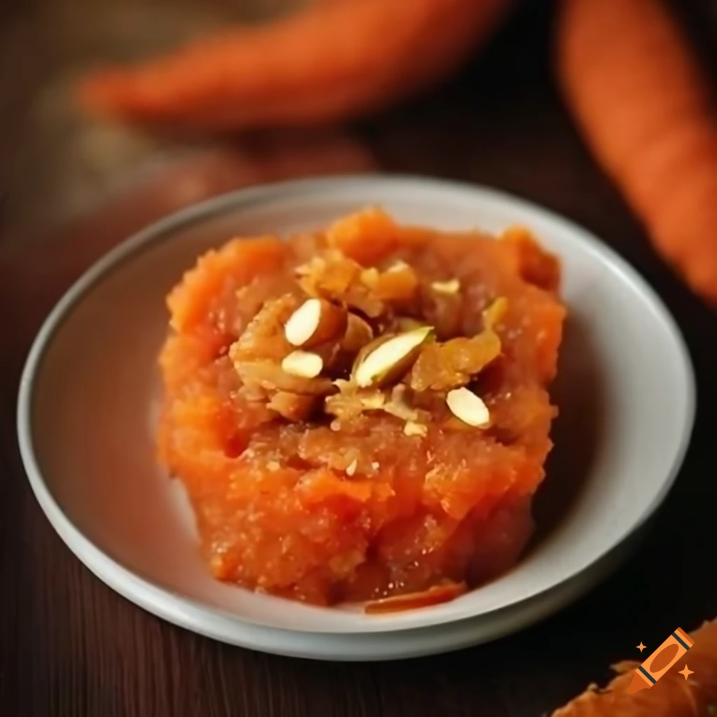 Delicious indian carrot halwa on Craiyon