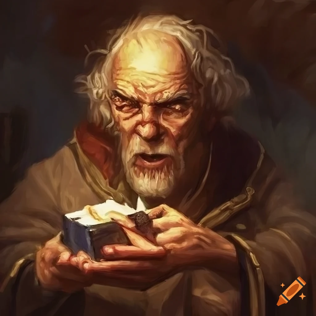 Vintage Artwork Of A Generous Man Distributing Gifts On Craiyon