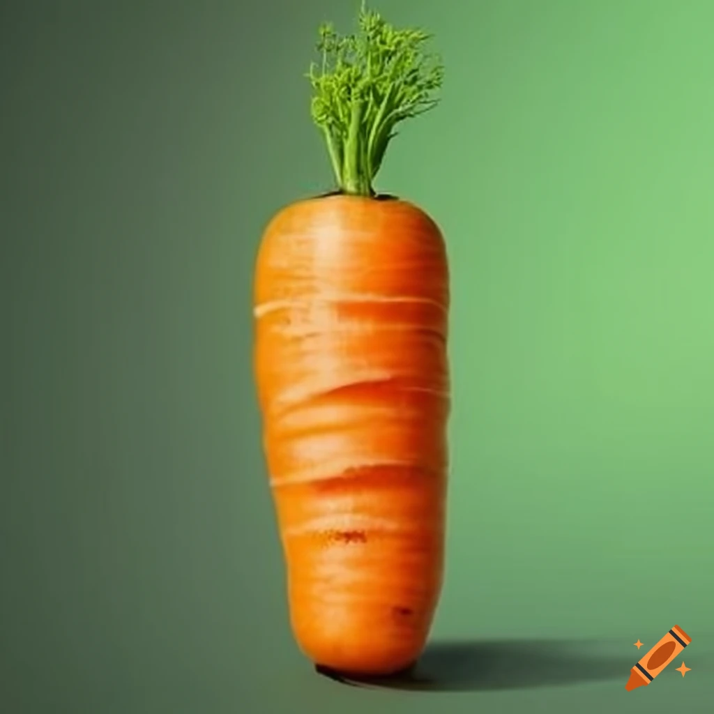 close-up of a fascinating carrot