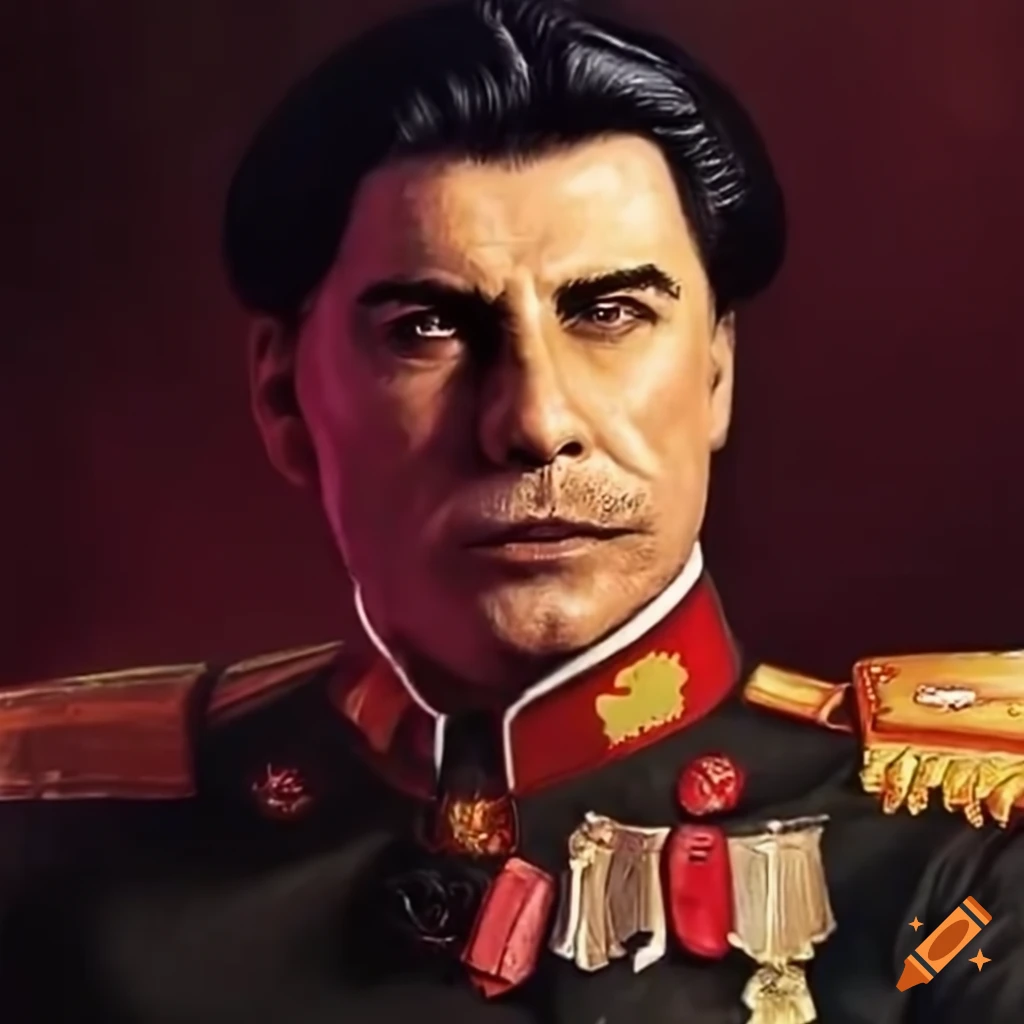 image of Stalin dressed as John Travolta in Saturday Night Fever