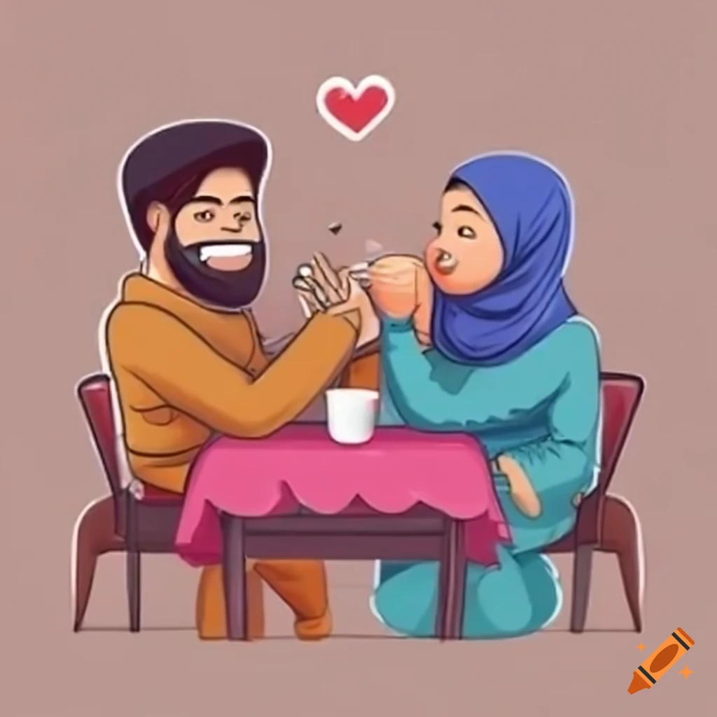 Couple Enjoying A Meal Together On Craiyon Couple Enjoying A Meal Together On Craiyon