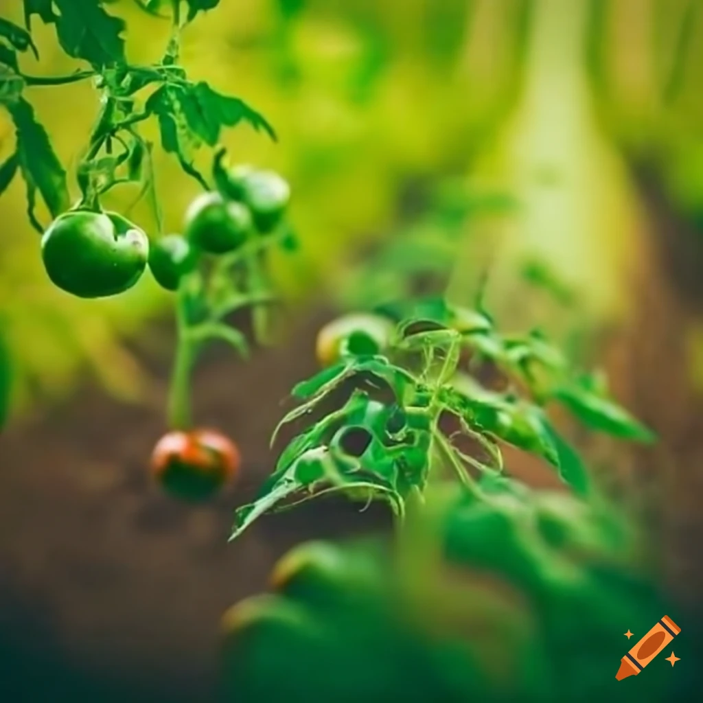 rows of healthy tomato plants