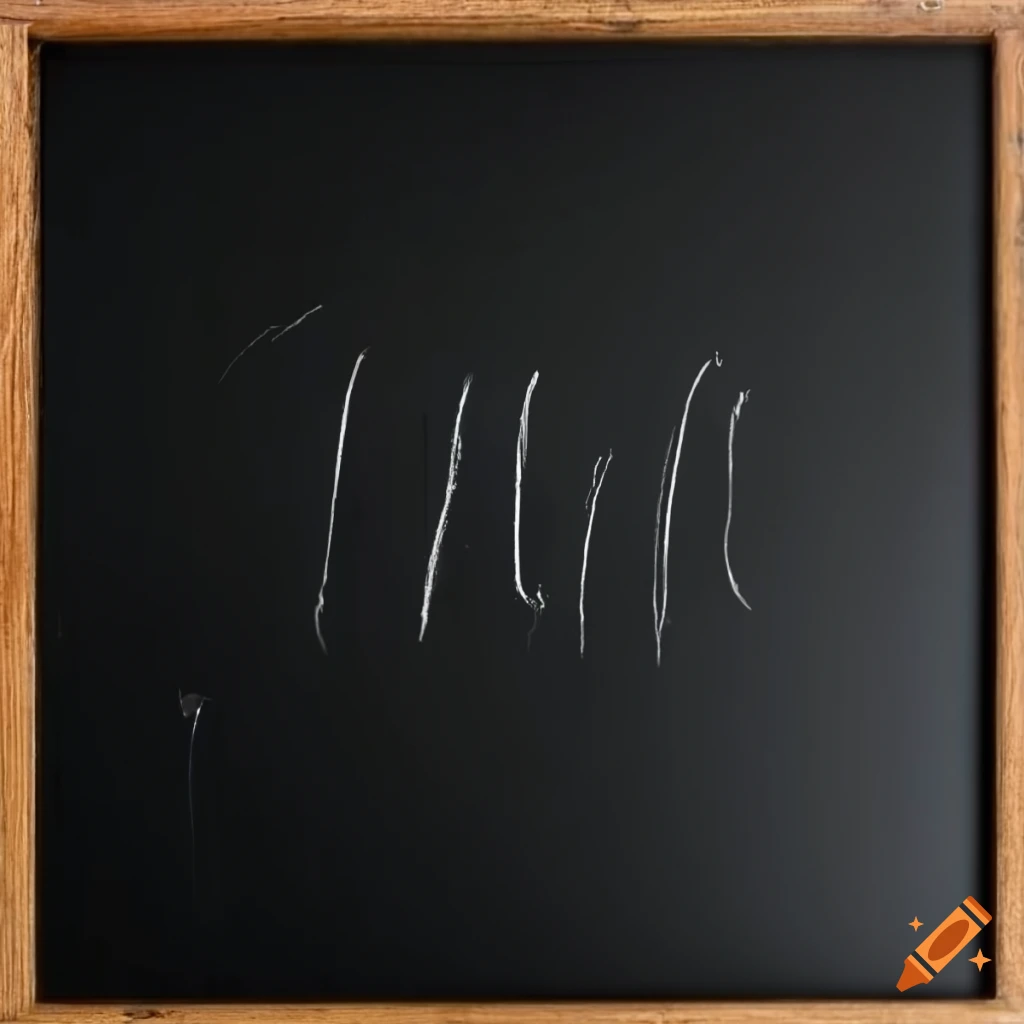 Mathematical formulas on a blackboard on craiyon